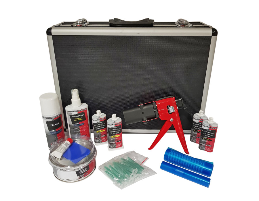 Kit reparation plastique pare choc, toile renforcement