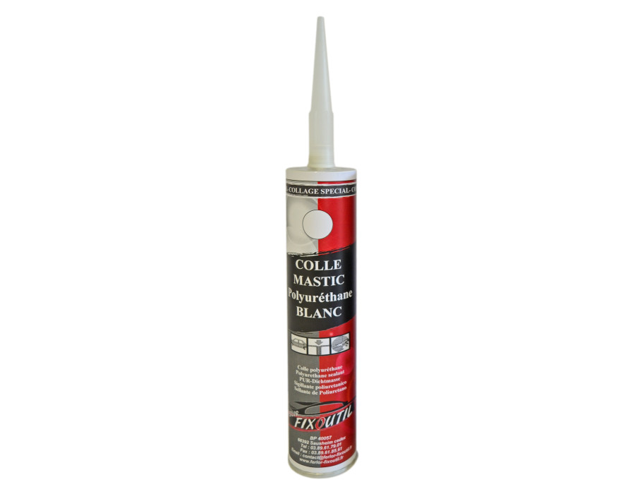 Colle-mastic structurale polyurethane - 1 cartouche de 310ml - Couleur Blanc