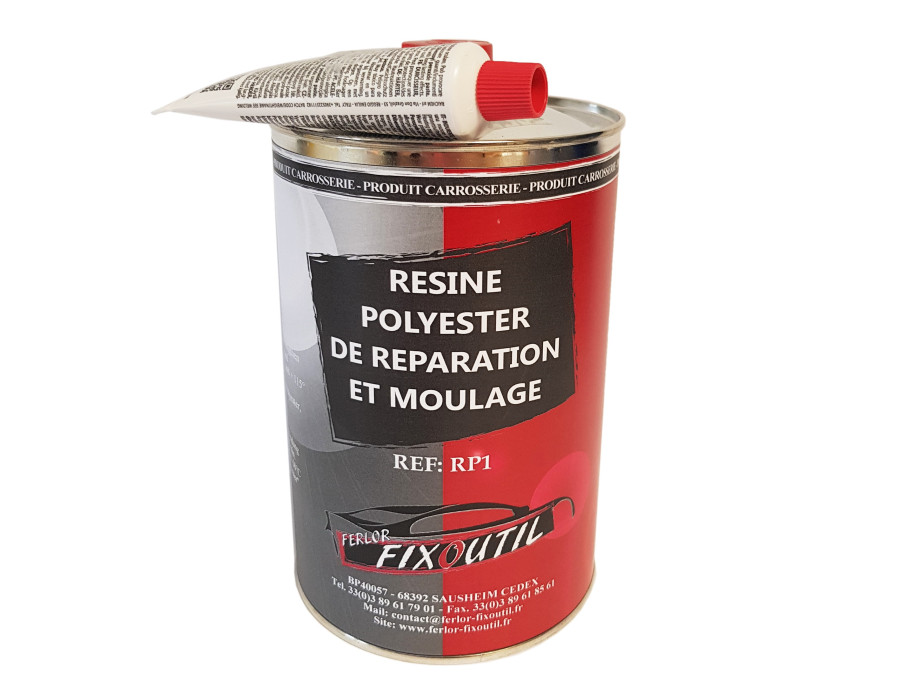 Résine polyester - 1 carton de 6 Boîtes de 1kg