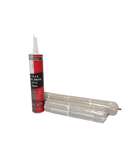 FIX 101K – Colle Pare-Brise Polyuréthane Hautes Performances - SECHAGE RAPIDE - Berlingot - Cartouche FERLOR-FIXOUTIL - France