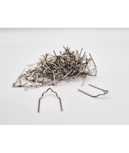 Agrafes réparation plastique en V pour angle intérieur - Sachet de 100 chez FERLOR FIXOUTIL