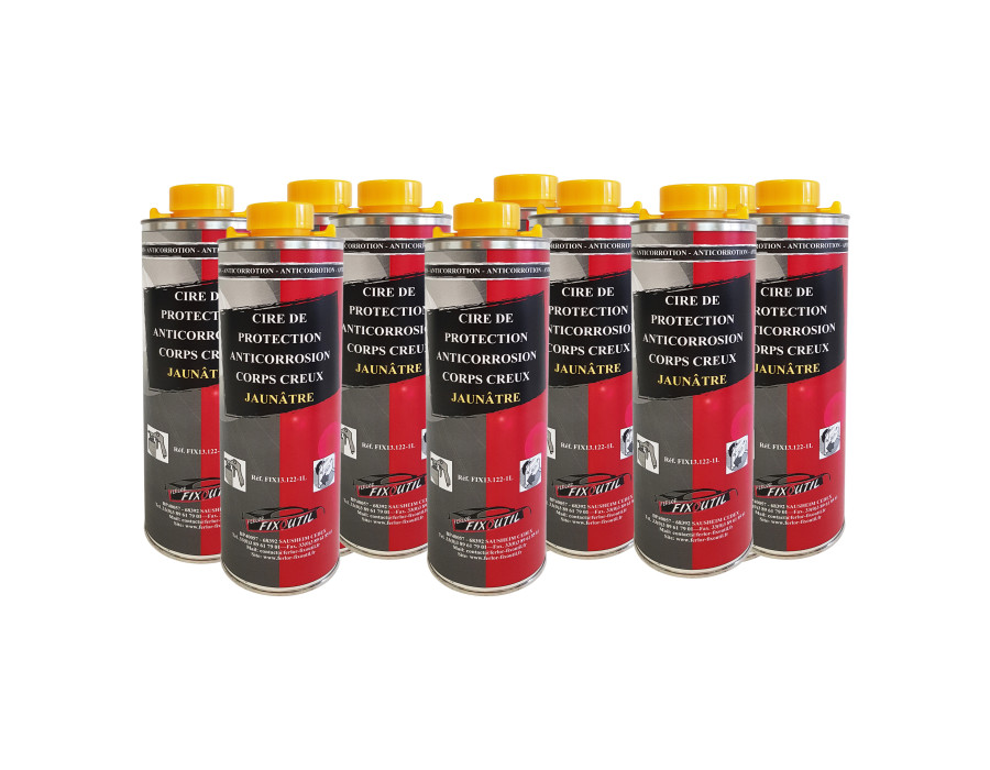 1 Carton de 12x1L de Cire de protection antirouille "brun clair"  FIX13-122 chez FERLOR FIXOUTIL