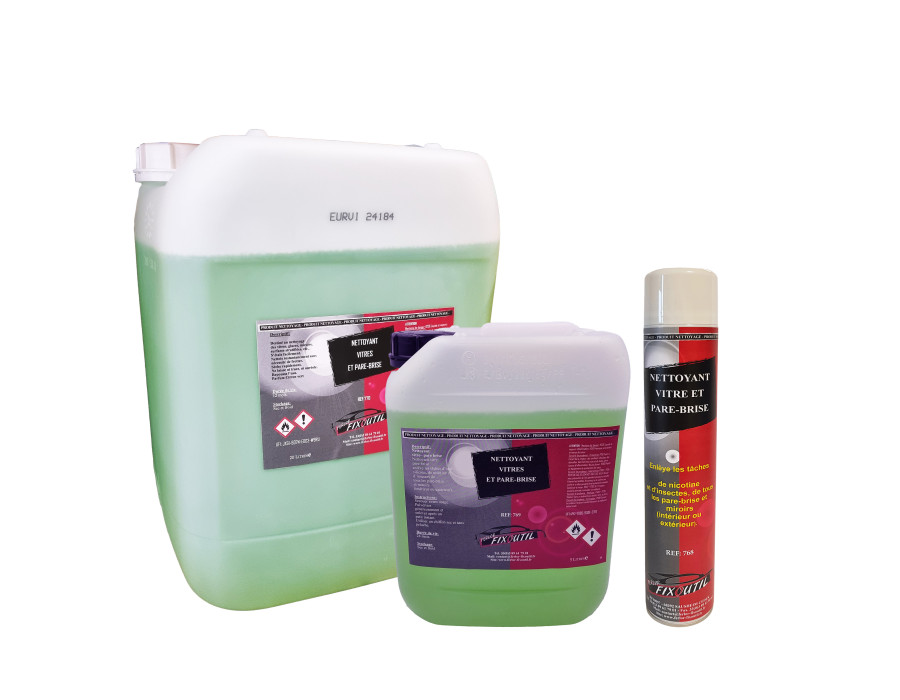 Nettoyant Vitres Prêt à l’Emploi – Parfum Citron Vert (750 ml / 5 L / 20 L) FERLOR-FIXOUTIL - France