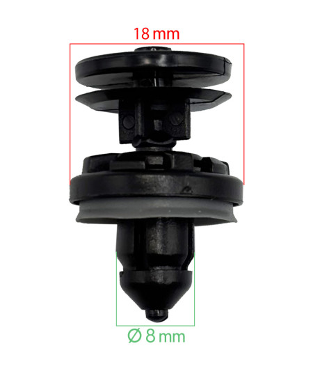 Lot de 10 Agrafes panneau de porte Focus 2004 (04), C-MAX 2003 (03) - ferlor fixoutil