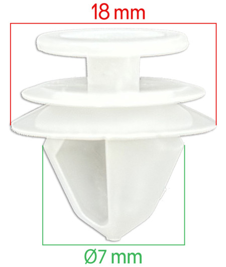 Lot de 10 agrafes panneau de porte - Citroen Berlingo, Xsara, C3, C5... etc - ferlor fixoutil