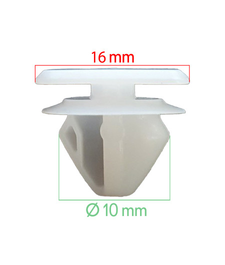 Lot de 10 agrafes pare-brise - Citroen C5 Aircross - ferlor fixoutil