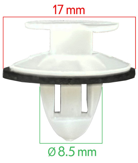 Lot de 10 Agrafes panneau de porte - Peugeot 104, 106, 205, 306, 309 etc... ferlor fixoutil