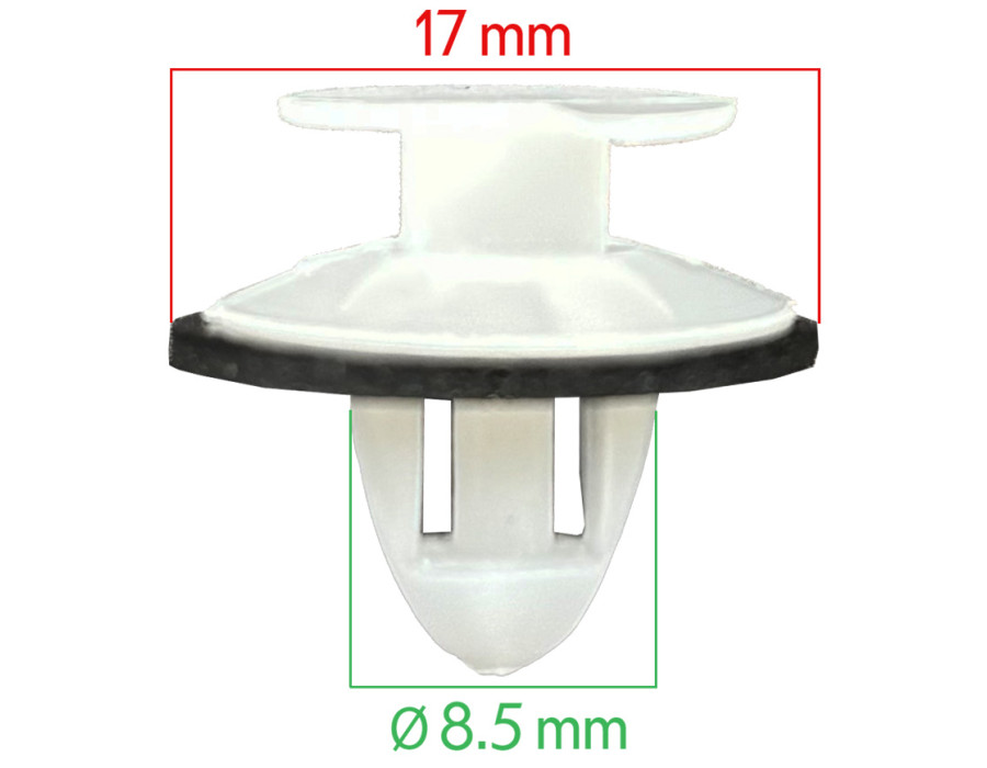 Lot de 10 Agrafes panneau de porte - Peugeot 104, 106, 205, 306, 309 etc... ferlor fixoutil
