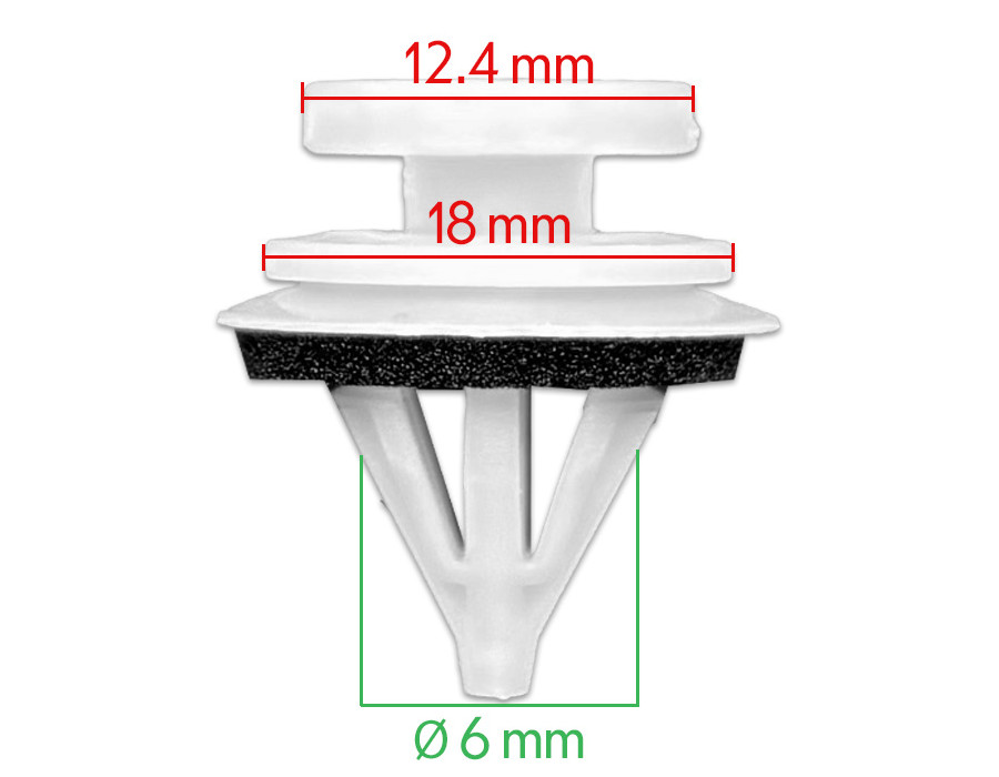 Lot de 10 agrafes moulure pare-brise - Citroen C4 Picasso - ferlor fixoutil