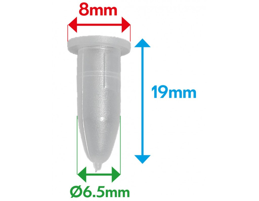 Lot de 10 tétines de panneau de porte - Citroen AX, BX, Xantia, XM - ferlor fixoutil
