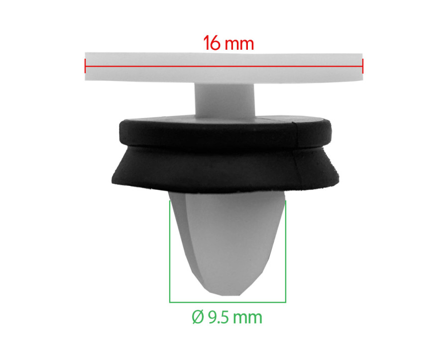 Lot de 10 agrafes panneau de porte  - Renault Laguna II, III, Megane III, Kangoo II - ferlor fixoutil