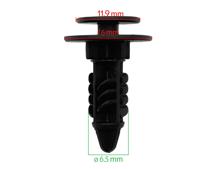 Lot de 10 agrafes moulure de pare-brise - Renault Laguna II - ferlor fixoutil
