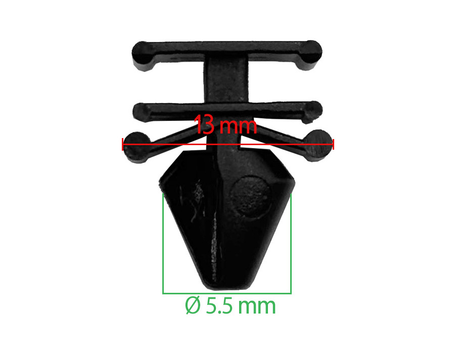 Lot de 10 agrafes moulure de pare-brise - Renault Scénic III - ferlor fixoutil