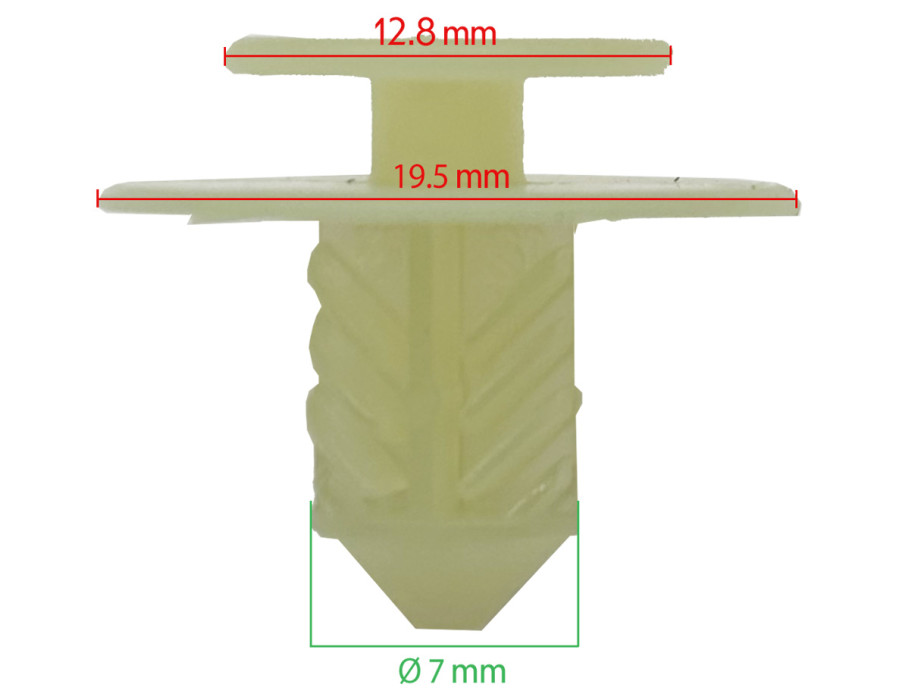 Lot de 10 agrafes moulure de pare-brise - Renault Scénic III - ferlor fixoutil