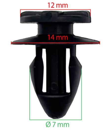 Lot de 10 agrafes panneau de porte - Renault Laguna, laguna nevada, safrane - ferlor fixoutil