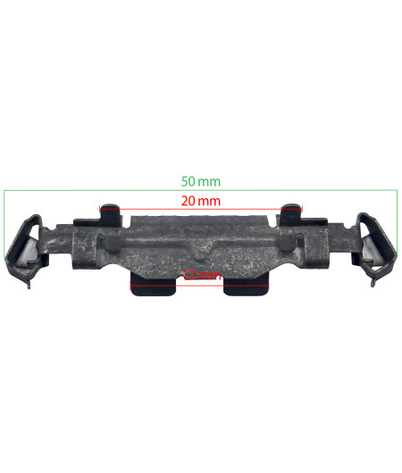 Lot de 10 agrafes métal enjoliveur - Renault Trafic, Clio III - ferlor fixoutil