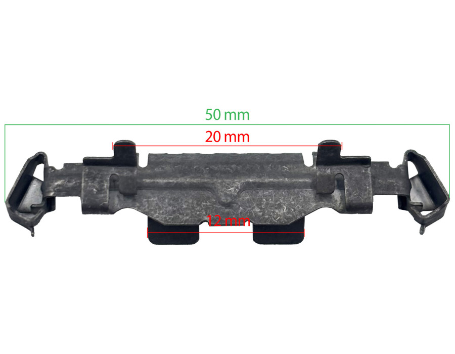 Lot de 10 agrafes métal enjoliveur - Renault Trafic, Clio III - ferlor fixoutil