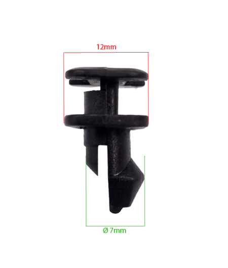 Lot de 10 agrafes cache moteur essuie glace - BMW Série 5 E34 - ferlor fixoutil