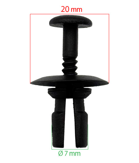 Lot de 10 agrafes - BMW Série 5 E39 berline/break - ferlor fixoutil