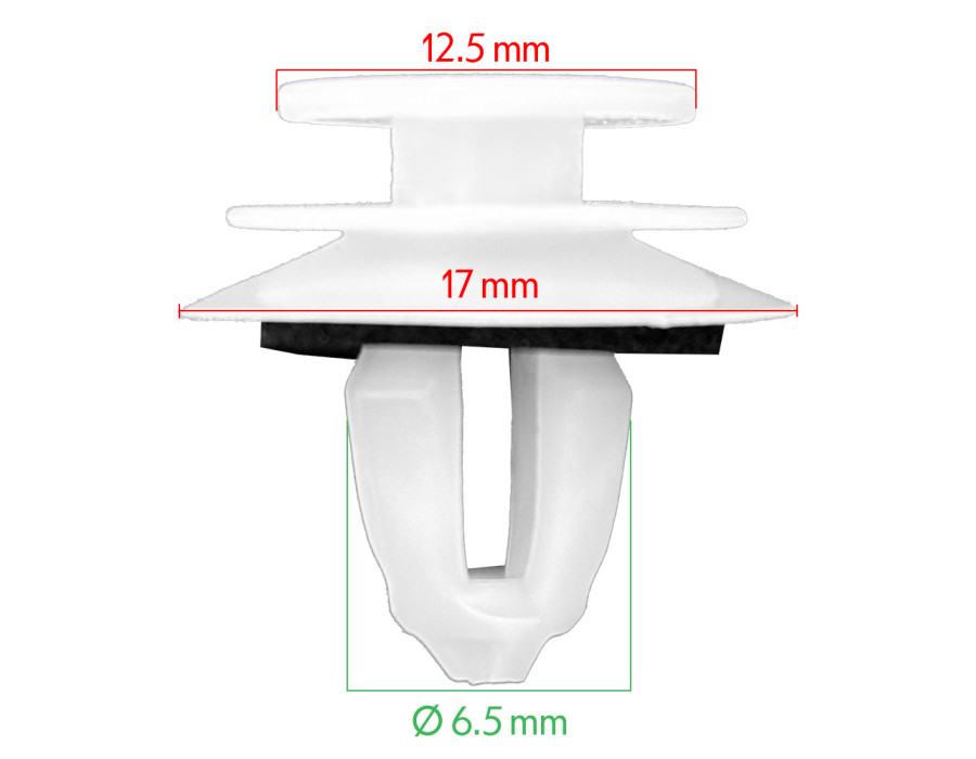 Lot de 10 clips pare-brise - Mini R56, R57, cabrio et clubman R55, etc... - ferlor fixoutil
