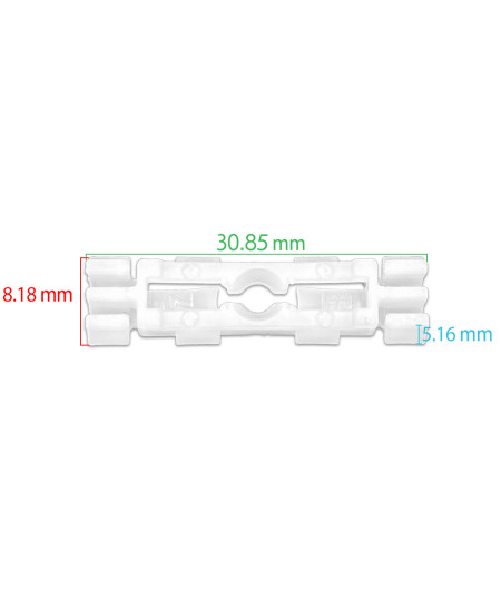 Lot de 10 clips pare-brise latéral/toit - Seat Toledo I, Cordoba3/5p, Ibiza II 6K - ferlor fixoutil