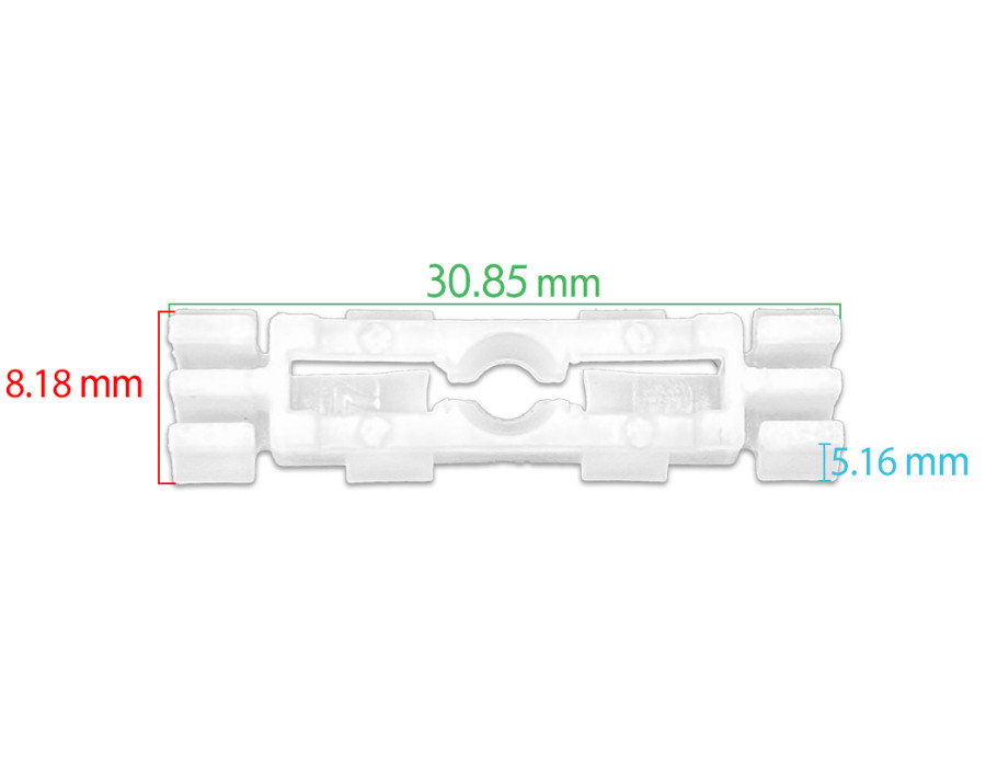Lot de 10 clips pare-brise latéral/toit - Seat Toledo I, Cordoba3/5p, Ibiza II 6K - ferlor fixoutil