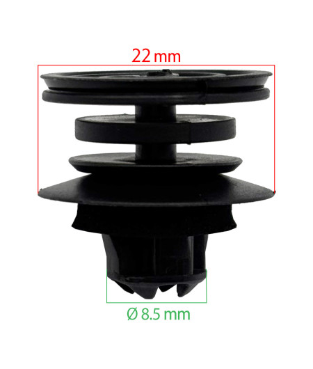 Lot de 10 agrafes vitrage - Volkswagen Lupo, Bora, Golf, Passat, Poo - ferlor fixoutil