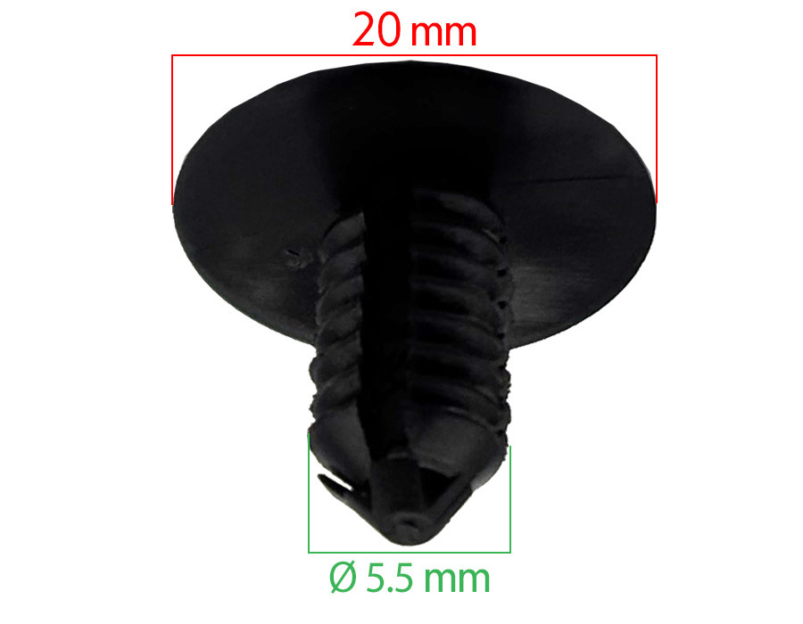 Lot de 10 clips pare-brise - Skoda Fabia I - ferlor fixoutil
