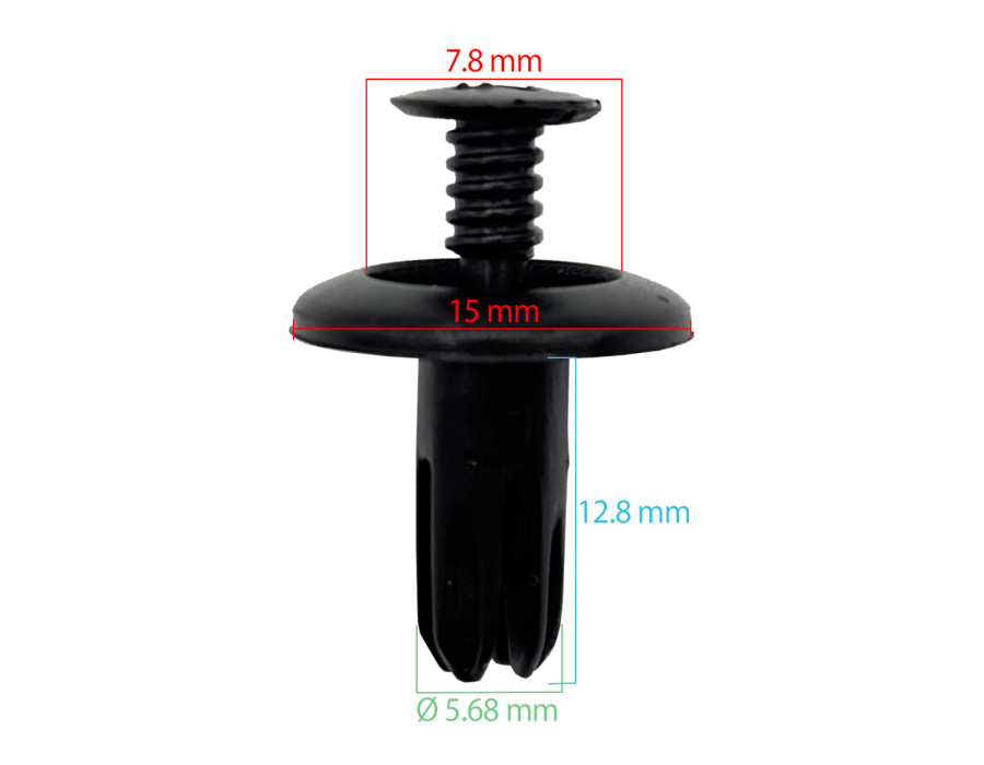 Lot de 10 agrafes radiateur / couvre radiateur - Toyota Yaris - ferlor fixoutil