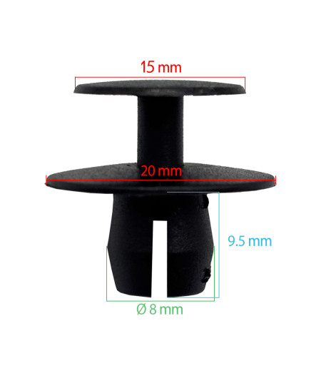 Lot de 10 agrafes tole auvent - Universelles - ferlor fixoutil