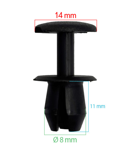 Lot de 10 agrafes tole auvent - Universelles - ferlor fixoutil