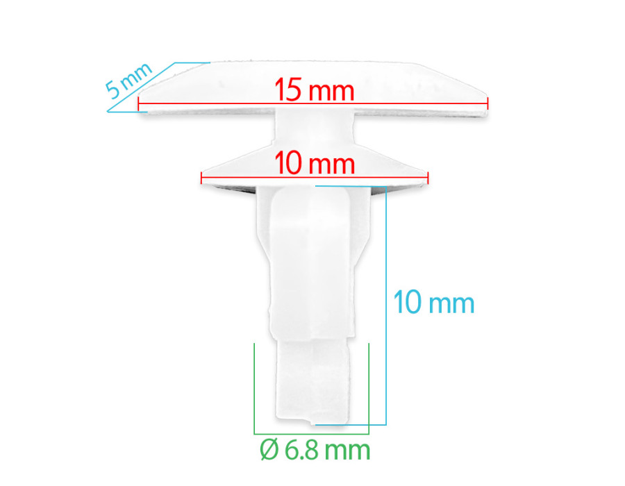 Lot de 10 agrafes tole auvent - Universelles - ferlor fixoutil
