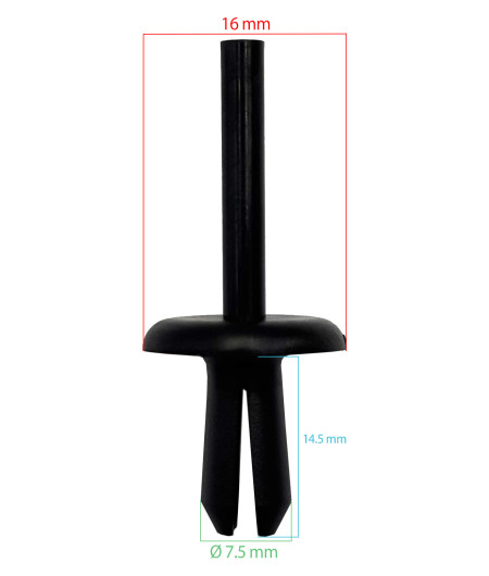 Lot de 10 agrafes cache moteur - Universelles - ferlor fixoutil