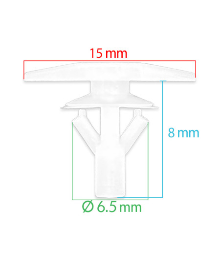 Lot de 10 agrafes tole auvent - Universelles - ferlor fixoutil