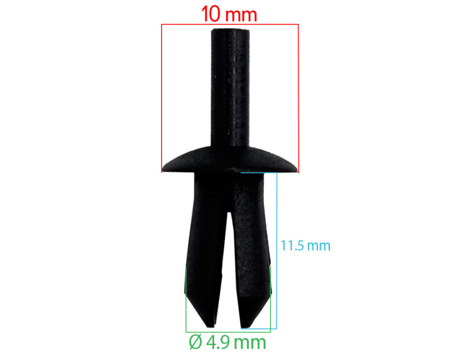 Lot de 10 agrafes cache moteur - Universelles - ferlor fixoutil