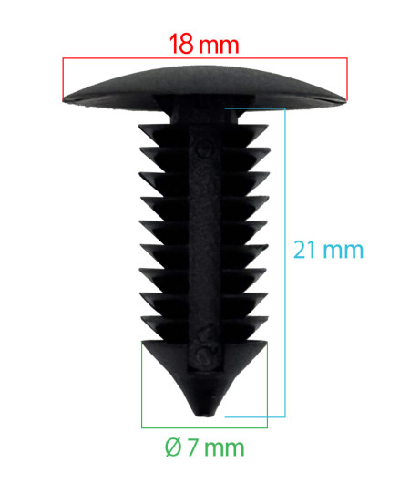 Lot de 10 agrafes tole auvent - Universelles - ferlor fixoutil