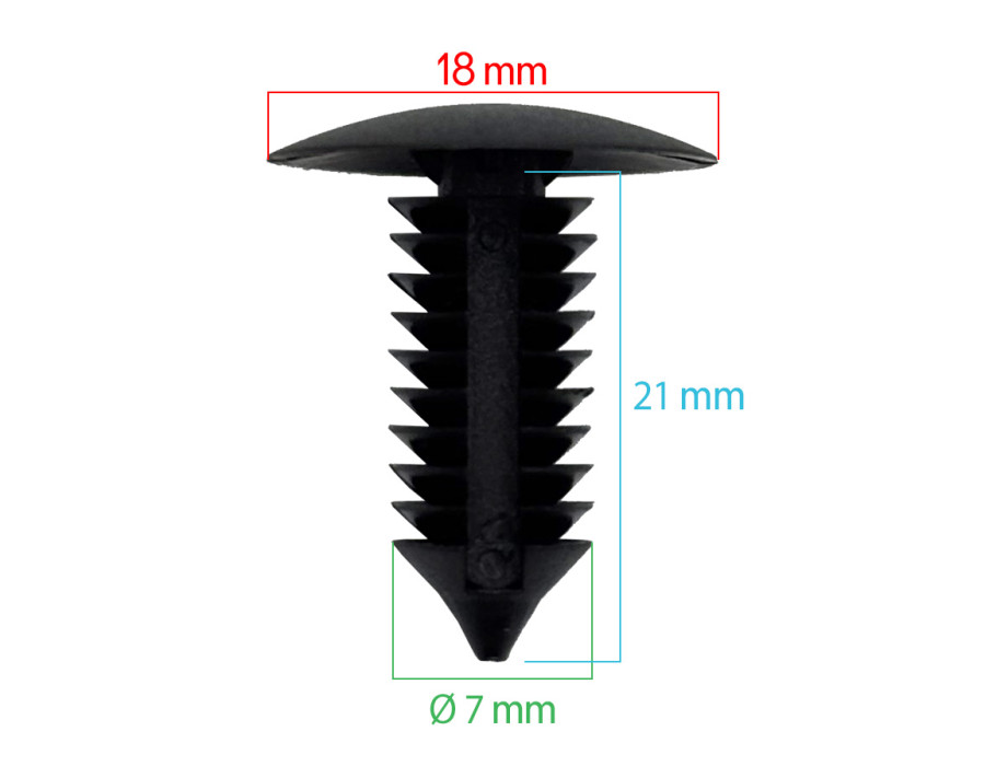 Lot de 10 agrafes tole auvent - Universelles - ferlor fixoutil