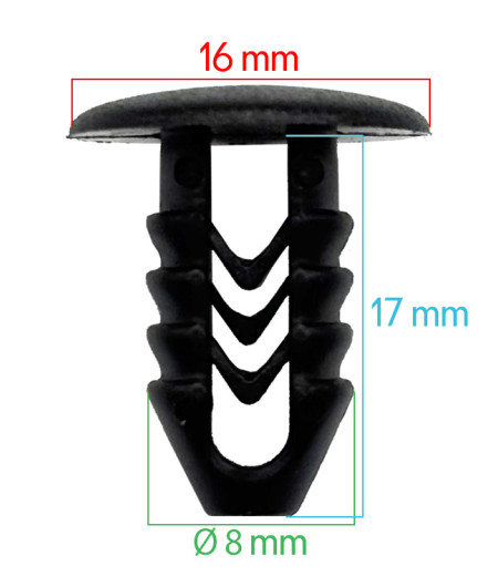 Lot de 10 agrafes tole auvent - Universelles - ferlor fixoutil