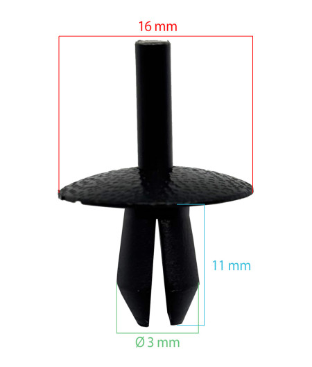 Lot de 10 agrafes tole auvent - Universelles - ferlor fixoutil