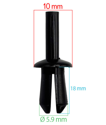 Lot de 10 agrafes tole auvent - Universelles - ferlor fixoutil