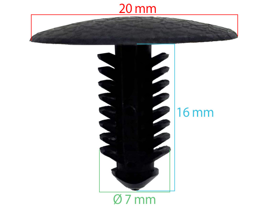 Lot de 10 agrafes pare-brise - Universelles - ferlor fixoutil