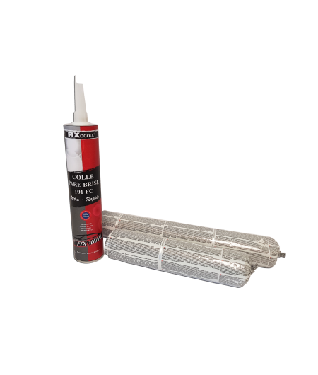 FIX 101 FC – Colle Pare-Brise Polyuréthane Haut Module - SECHAGE ULTRA-RAPIDE - cartouche et berlingot ferlor-fixoutil - France