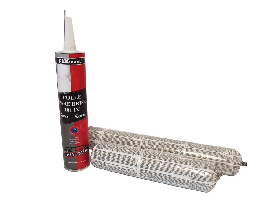 FIX 101 FC – Colle Pare-Brise Polyuréthane Haut Module - SECHAGE ULTRA-RAPIDE - cartouche et berlingot ferlor-fixoutil - France